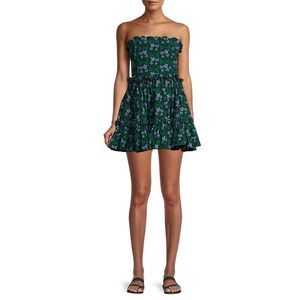 NWT Agua by Agua Bendita Alegria Printed Cotton Minidress Size M $410